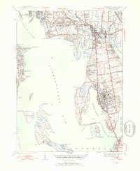 Download a high-resolution, GPS-compatible USGS topo map for Bristol, RI (1953 edition)