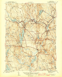 preview thumbnail of historical topo map of Chepachet, RI in 1943