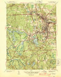 preview thumbnail of historical topo map of Kent County, RI in 1943