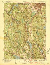 1943 Map of Greenville, RI