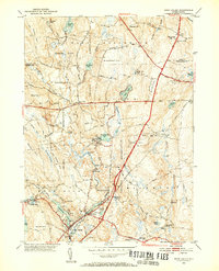 preview thumbnail of historical topo map of Hope Valley, RI in 1953