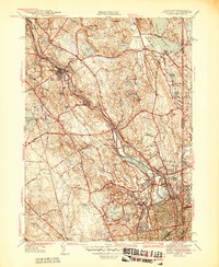 preview thumbnail of historical topo map of Pawtucket, Providence County, RI in 1944