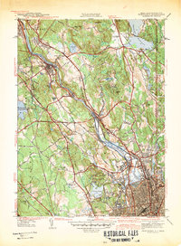 preview thumbnail of historical topo map of Pawtucket, RI in 1942