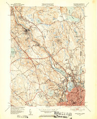 preview thumbnail of historical topo map of Pawtucket, RI in 1949