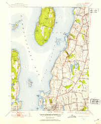 preview thumbnail of historical topo map of Newport County, RI in 1939