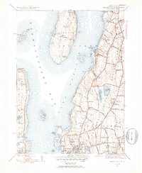 preview thumbnail of historical topo map of Newport County, RI in 1939
