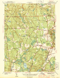 preview thumbnail of historical topo map of Washington County, RI in 1943