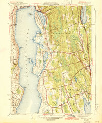 preview thumbnail of historical topo map of Newport County, RI in 1942