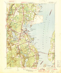 preview thumbnail of historical topo map of Washington County, RI in 1944