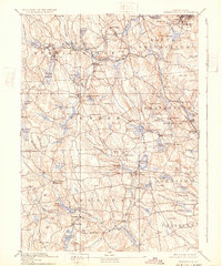 1894 Map of Greenville, RI, 1932 Print