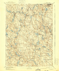 1894 Map of Chepachet, RI, 1940 Print