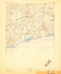 1889 Map of Charlestown, 1905 Print