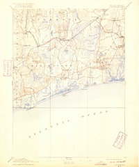 1889 Map of Charlestown, 1918 Print