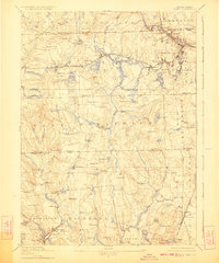 1894 Map of Hope Valley, RI, 1923 Print