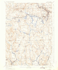 1894 Map of Hope Valley, RI, 1933 Print