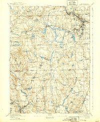 1894 Map of Hope Valley, RI, 1939 Print