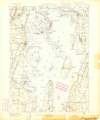1890 Map of Narragansett Bay