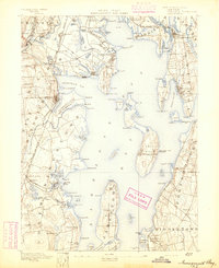 1892 Map of Narragansett Bay