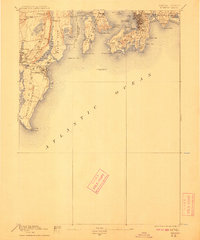 1904 Map of Newport, 1912 Print