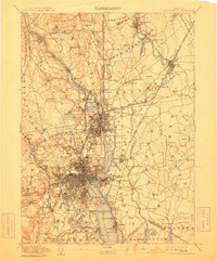 1894 Map of Providence, 1911 Print