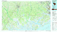 preview thumbnail of historical topo map of Walterboro, SC in 1990