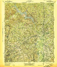 1942 Map of Arcadia Lakes, SC