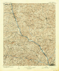 1904 Map of Columbia, 1937 Print