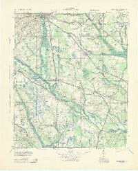 1943 Map of Orangeburg