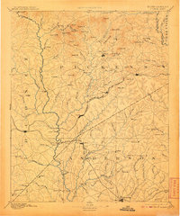 1894 Map of Pickens, 1907 Print