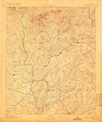1894 Map of Pickens, 1918 Print
