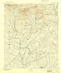 1894 Map of Pickens, 1942 Print