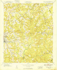 preview thumbnail of historical topo map of Abbeville County, SC in 1950