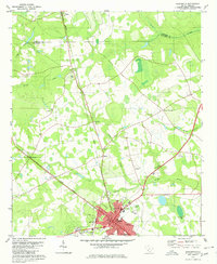 preview thumbnail of historical topo map of Allendale, SC in 1979
