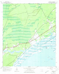 Download a high-resolution, GPS-compatible USGS topo map for Awendaw, SC (1974 edition)