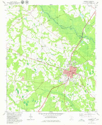 preview thumbnail of historical topo map of Bamberg, SC in 1979