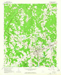 1964 Map of Batesburg, 1965 Print