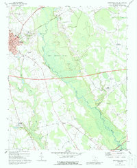 Download a high-resolution, GPS-compatible USGS topo map for Bishopville East, SC (1988 edition)