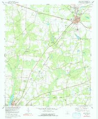 Download a high-resolution, GPS-compatible USGS topo map for Blackville, SC (1992 edition)