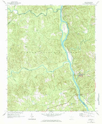 preview thumbnail of historical topo map of Newberry County, SC in 1969