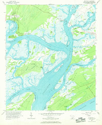 preview thumbnail of historical topo map of Bluffton, SC in 1956