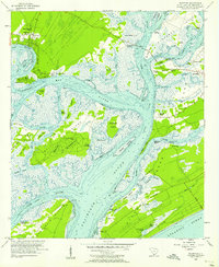 Download a high-resolution, GPS-compatible USGS topo map for Bluffton, SC (1957 edition)