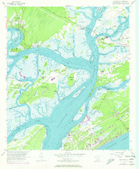 Download a high-resolution, GPS-compatible USGS topo map for Bluffton, SC (1972 edition)