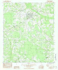 preview thumbnail of historical topo map of Bowman, SC in 1982