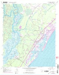 1943 Map of Brookgreen, 1976 Print