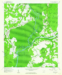 1943 Map of Socastee, SC, 1962 Print