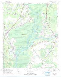 1943 Map of Bucksville, 1976 Print