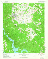 Download a high-resolution, GPS-compatible USGS topo map for Calhoun Falls, SC (1965 edition)
