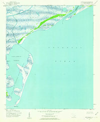 1942 Map of Cape Romain, 1962 Print