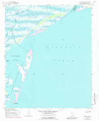 1942 Map of Cape Romain, 1989 Print