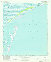 1942 Map of Cape Romain, 1976 Print
